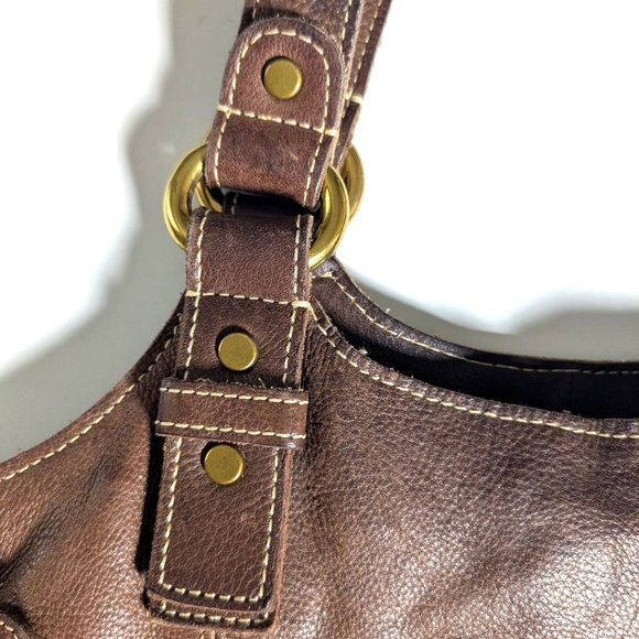 Fossil leather brown shoulder bag - Picture 8 of 15